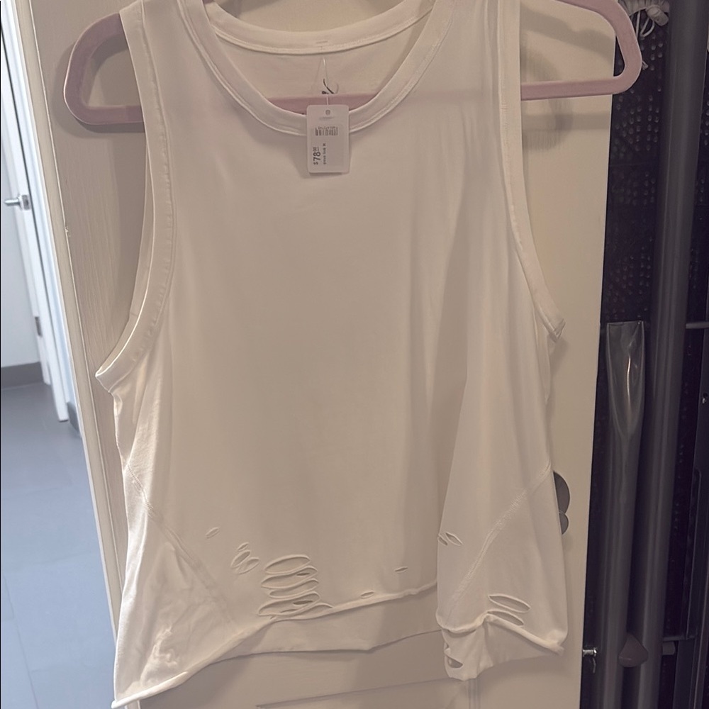 White Sleeveless Top brand new